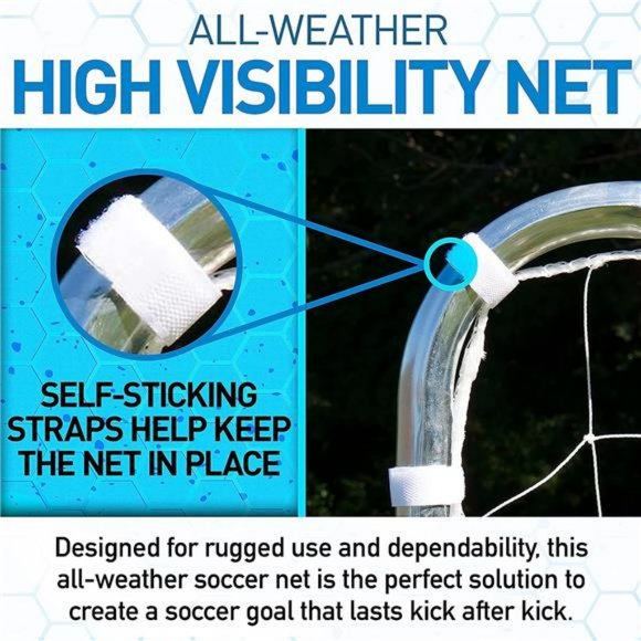 Franklin Sports Soccer Goals - Portable Soccer Goal with Net - Steel Post Metal - Picture 3 of 6